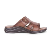 Liberty Tan Mens Leather Slipper - None