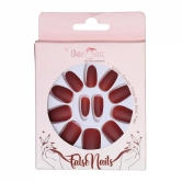 MATTE OVAL NAILS (NAIL KIT INCLUDED)-Red