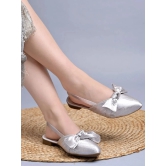 Shoetopia Silver Womens Casual Ballerinas - None