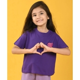 SUMMER TIME PURPLE GIRLS SHORTS SET - PURPLE-10-12 YEARS / 2N / PURPLE