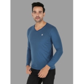 MADTEE - Blue 100% Cotton Regular Fit Men's T-Shirt ( Pack of 1 ) - None