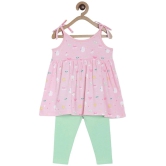 miniklub Multi Cotton Baby Girl Top & Trouser ( Pack of 2 ) - None