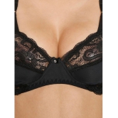 ILRASO - Black Lace Non Padded Women's T-Shirt Bra ( Pack of 1 ) - None