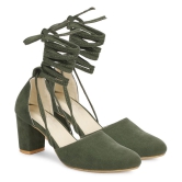 Ishransh - Olive Women's Gladiators Heels - None