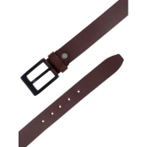 Loopa - Brown 100% Leather Mens Formal Belt ( Pack of 1 ) - None