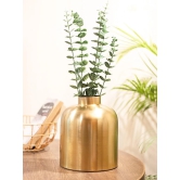 VON CASA Gold Cylindrical Flower Vase