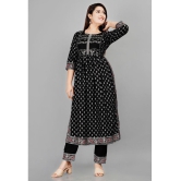 SIPET - Black Anarkali Rayon Womens Stitched Salwar Suit ( Pack of 1 ) - None