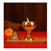 ServDharm Brass Table Diya - Pack of 1