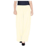 Sttoffa - Off White Rayon Loose Fit Women''s Casual Pants  ( Pack of 1 ) - 46