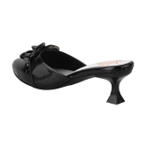 Shoetopia Black Women''s Mules Heels - None