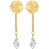 VIVASTRI Golden Drop Earrings ( Pack of 1 ) - Golden