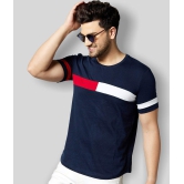 GESPO - Navy Blue Cotton Regular Fit Mens T-Shirt ( Pack of 1 ) - None