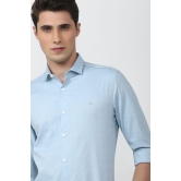 Men Blue Athletic Fit Formal Full Sleeves Formal Shirt