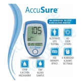 AccuSure Instant Digital Blood Glucometer Kit with 25 Strips,10 Lancet,1 Lancing device