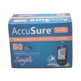 AccuSure Simple Blood Glucose Test Strip - 50 Strips