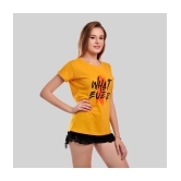 Elina Yellow Cotton Tees - Single - None