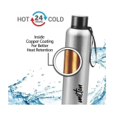 Milton Aura 750 Thermosteel Bottle, 750 ml, Silver | 24 Hours Hot and Cold | Easy to Carry | Rust Proof | Leak Proof | Tea | Coffee | Office| Gym | Home | Kitchen | Hiking | Trekking | Trave