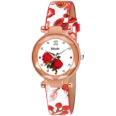 Mikado Leather Round Womens Watch