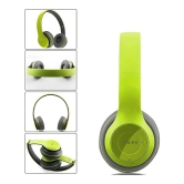 UGPro UGP-47 Dual Mode 3.5 mm Bluetooth Headphone Over Ear 6 Hours Playback Adjustable length IPX4(Splash & Sweat Proof) Green