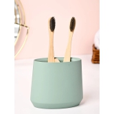 VON CASA Green Polyresin Toothbrush Holder