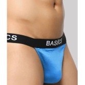 BASIICS By La Intimo - Blue BCSTH01 Spandex Mens Thongs ( Pack of 1 ) - None