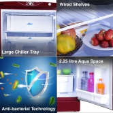 Godrej 180 L 2 Star Direct Cool With Jumbo Vegetable Tray Single Door Refrigerator (RD EDGE 205B WRF DR WN, Drenim Wine)