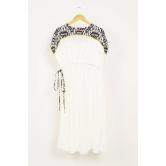 Serene White Kaftan Dress