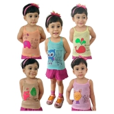 HAP Kids Colored Camisole \Pack Of Five - None