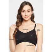 Clovia Pack of 1 Cotton Non Padded Womens T-Shirt Bra ( Black ) BR3007P13 - None