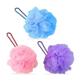 mahek accessories Back Scrubber Loofa Sponges Bath Kit Pack of 3