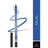 Seven Seas Double Intense Color|Waterproof|Smudgeproof|Non Transferable Gel Kajal(Electric Blue1.5g)