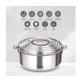 Milton - Silver Steel Thermoware Casserole ( Set of 1 , 3500 mL ) - Silver