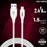 Foxin FDC-MU405 1.2 Meters Zinc Alloy Fabric Braided Micro USB Cable