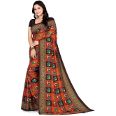 LEELAVATI - Multicolor Georgette Saree With Blouse Piece ( Pack of 1 ) - Multicolor