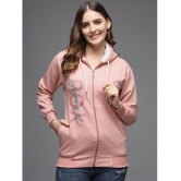 eWools.in Cotton Blend Women''s Hooded Sweatshirt ( Pink ) - None