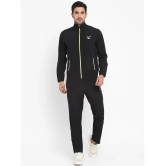 YUUKI - Black Polyester Regular Fit Printed Mens Sports Tracksuit ( Pack of 1 ) - None