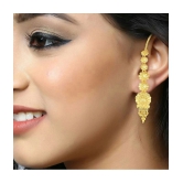 VIVASTRI Golden Jhumki Earrings ( Pack of 1 ) - Golden