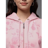 eWools.in Cotton Blend Womens Hooded Sweatshirt ( Pink ) - None