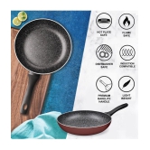 Milton Pro Cook Granito Induction Fry Pan, 20 cm, Burgundy