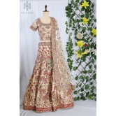 Kkashi Beige Lehenga