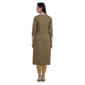 SAAKAA - Green Rayon Womens A-line Kurti - XXL