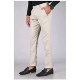 MANCREW - Beige Polycotton Slim - Fit Mens Formal Pants ( Pack of 2 ) - None