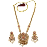 gilher - Gold Alloy Necklace Set ( Pack of 1 ) - Gold