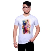 NITYANAND CREATIONS Round Neck White Holi T-Shirt for MEN-HOLI-T-SHIRT-11503-L