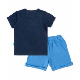 Juscubs Blue Cotton Baby Boy T-Shirt & Shorts ( Pack of 1 ) - None