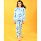 OCEAN BLUE GIRLS LONG SLEEVES PYJAMA SET - BLUE-1-2 YEARS / 2N / BLUE