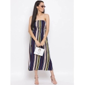 ALL WAYS YOU Polyester Multi Color A- line Dress - - L