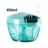 Fitgo MINI CHOPPER Green Plastic Mannual Chopper 450 ml ( Pack of 1 ) - Green