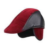 Zacharias Maroon Cotton Blend Mens Cap ( Pack of 1 ) - Maroon