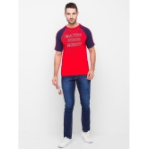 Globus - Red Cotton Blend Regular Fit Mens T-Shirt ( Pack of 1 ) - None